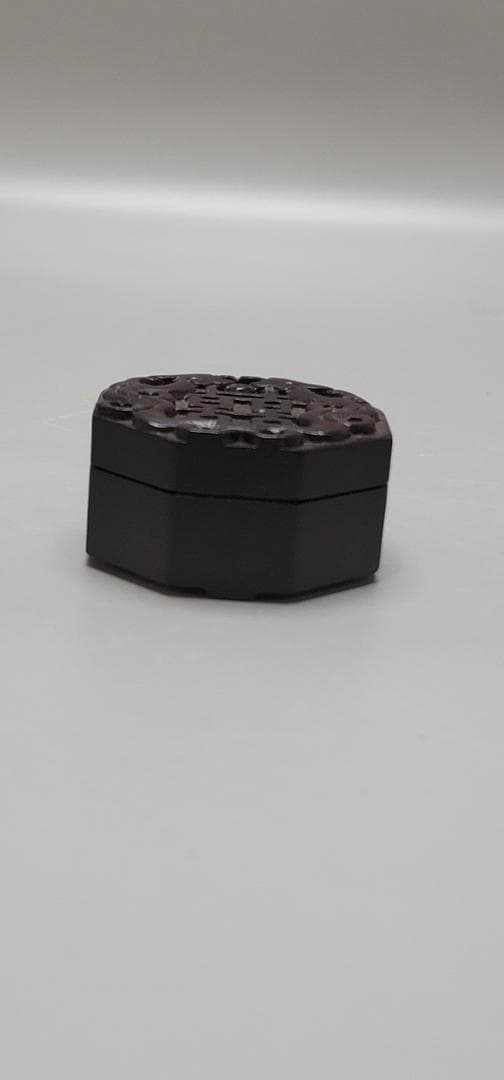 茶道具 唐物 紫檀 押鳥 香合 八方香合 二件