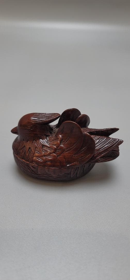 茶道具 唐物 紫檀 押鳥 香合 八方香合 二件