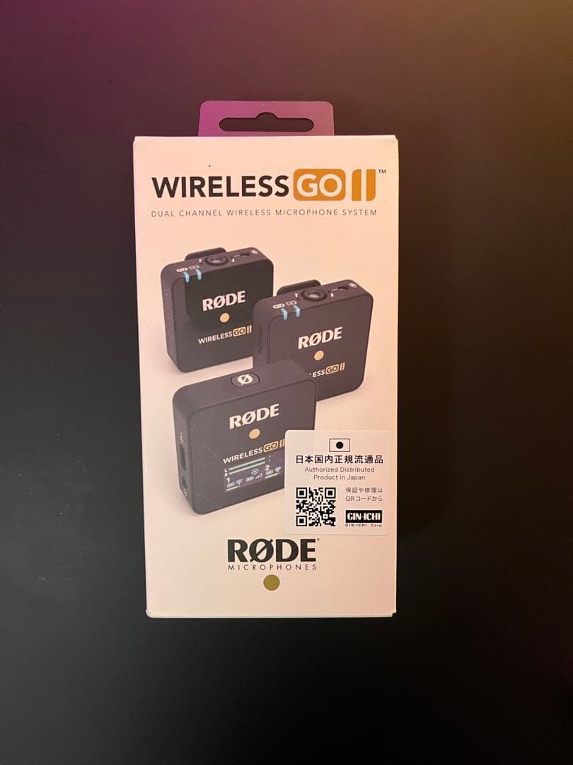 RØDE WIRELESS GO II ワイヤレスマイク(一部機能不全あり)