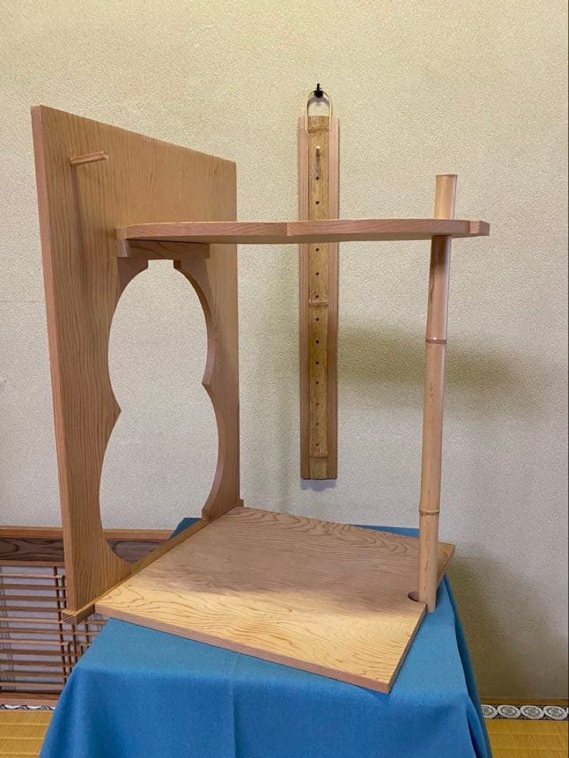 茶道具/瓢棚 淡々斎好写 裏千家 組立式 ひさごたな