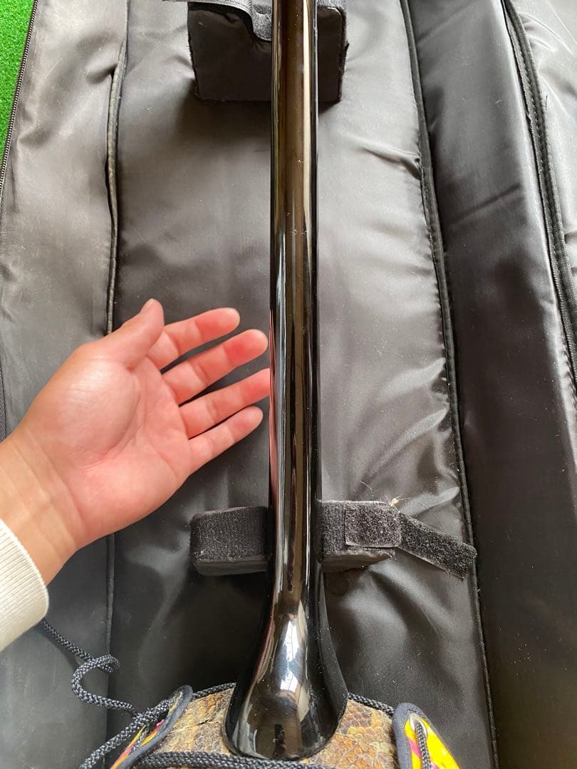 沖縄三線　蛇革　本革　ケース付き