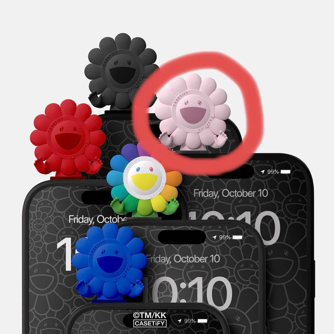 CASETiFY ピンク　お花ちゃん スマホフィギュア ブラインド　村上隆