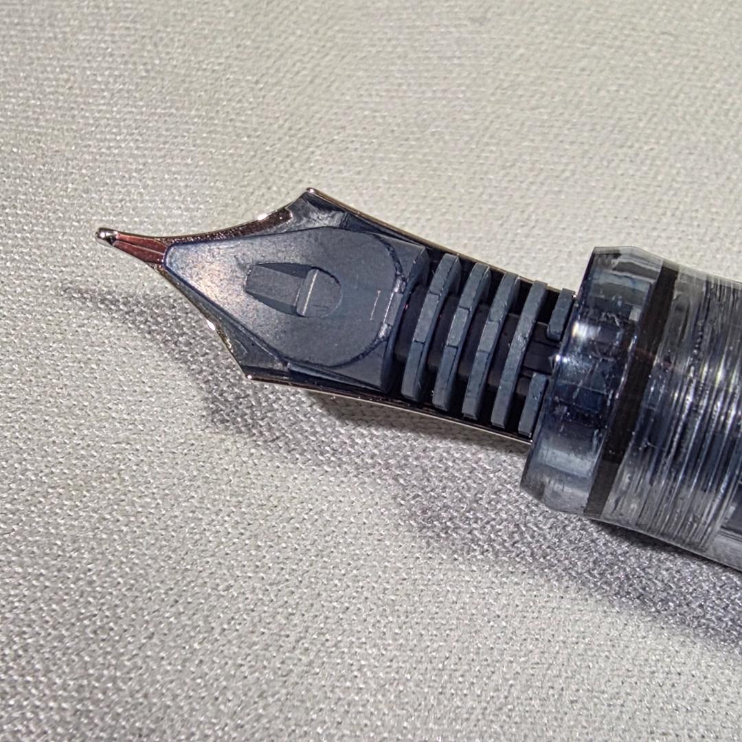 パイロット 万年筆 カスタム ヘリテイジ92 透明ブラック Mニブ