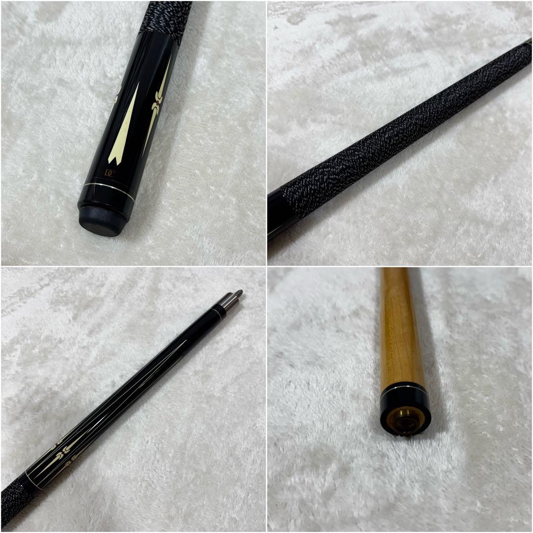 ビリヤード キュー 2本 セット ケース付き DC ブラック