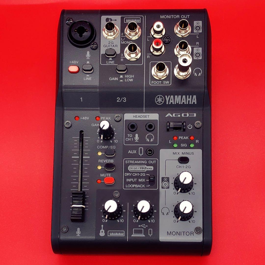 ヤマハ AG03 MK2 オーディオインターフェイス ブラック