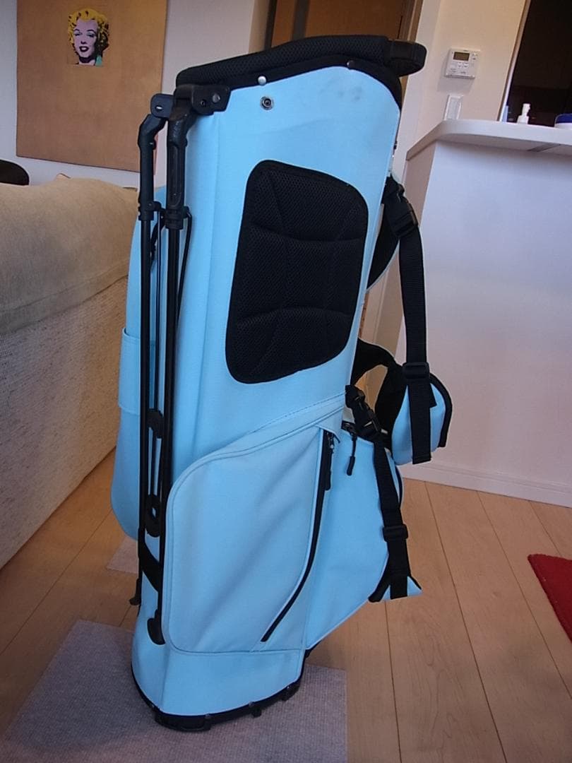 10YASHOW10(東家商店)◆キャディバッグ スタンドバッグ ライトブルー