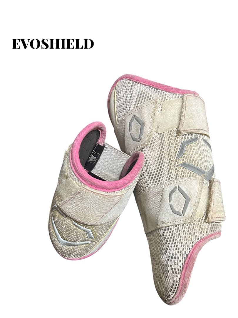 EVOSHIELD エルボーガード ホワイト/ピンク