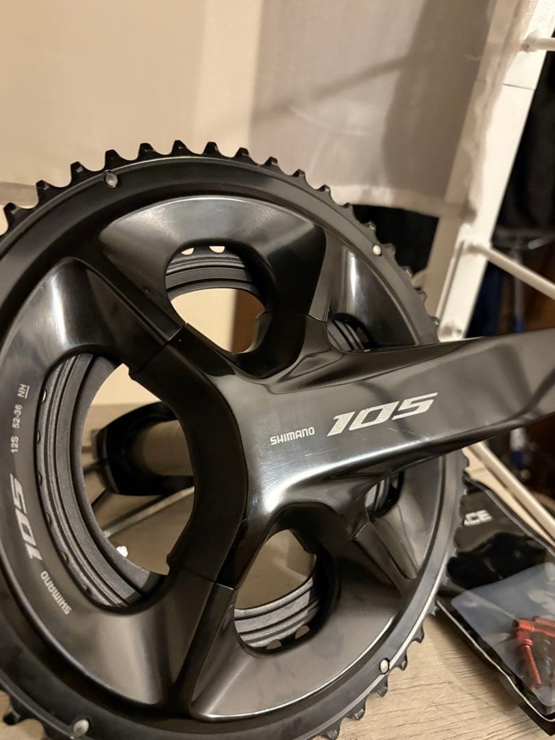 105 7100クランク52/36T 165ミリショートクランク