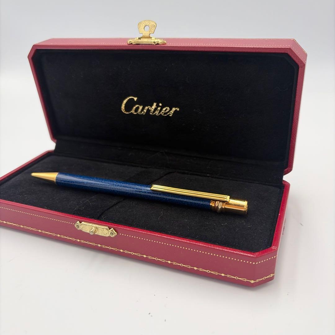 Cartier マスト ドゥ カルティエ トリニティ ボールペン　マーブルラピス