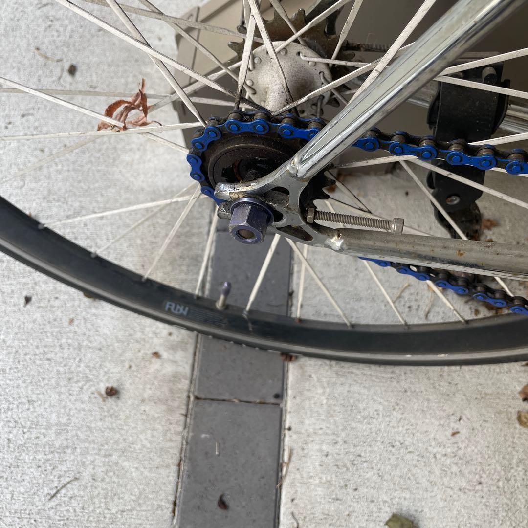 シルバー シングルギア ピストバイク［7/25までに引き取れる方限定］