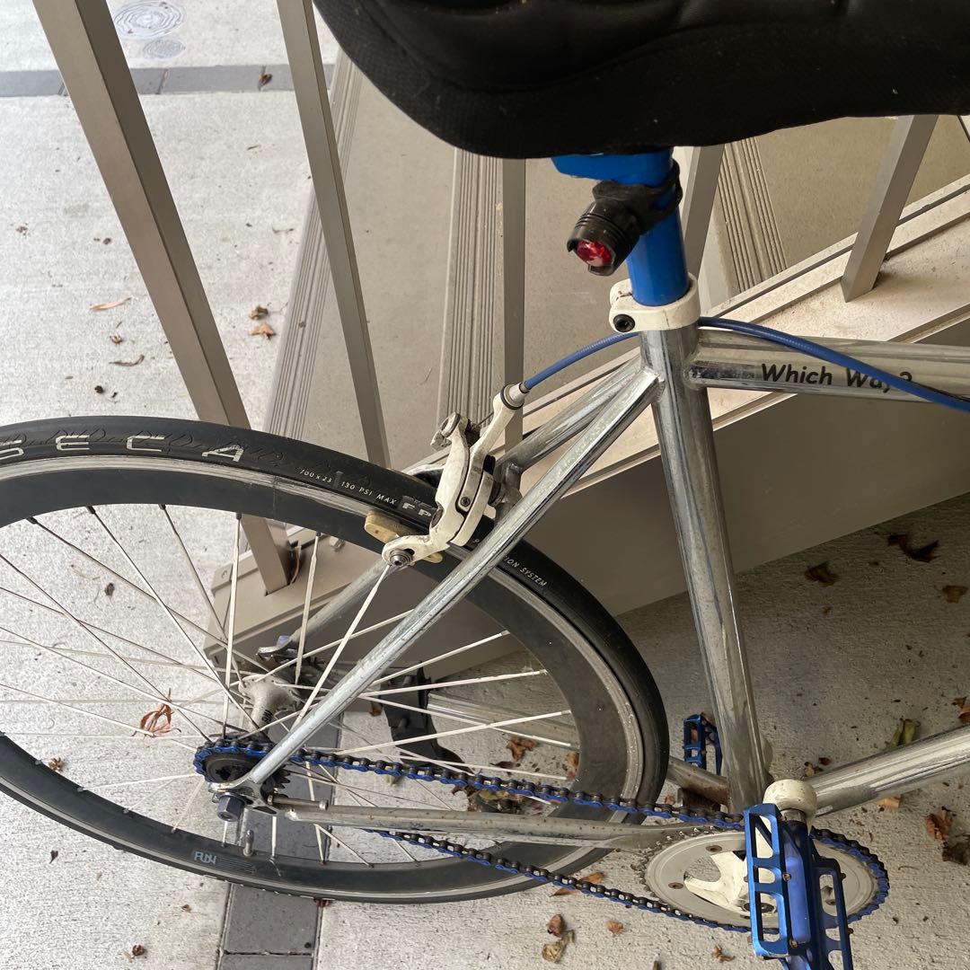 シルバー シングルギア ピストバイク［7/25までに引き取れる方限定］