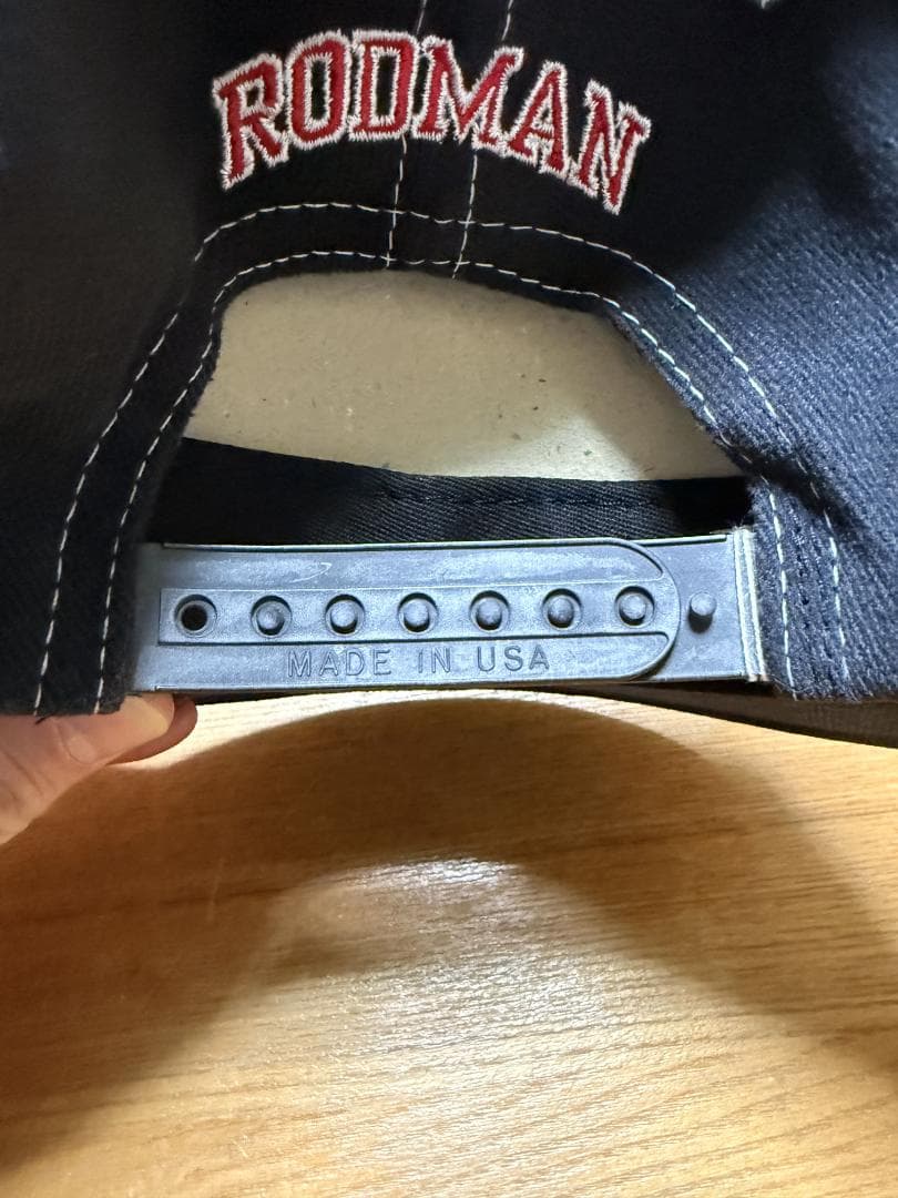 【USA製】Dennis Rodman 91 刺繍 キャップ／デニスロッドマン