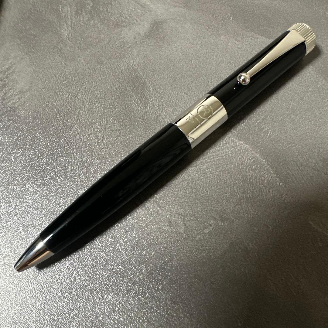 極美品　ロメオ no3 黒　シルバー　太軸　専用ケース＆新品リフィルセット