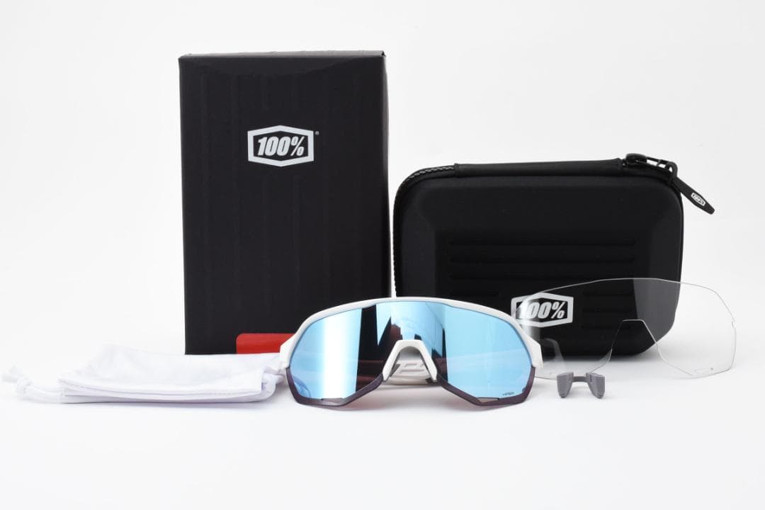 【新品未使用】 100% ワンハンドレット サングラス S2 マットホワイト