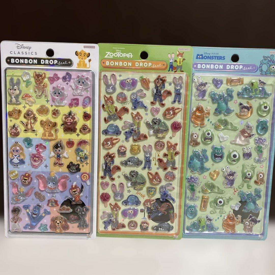【正規品】ボンボンドロップシール　クラシック　ズートピア　モンスターズインク