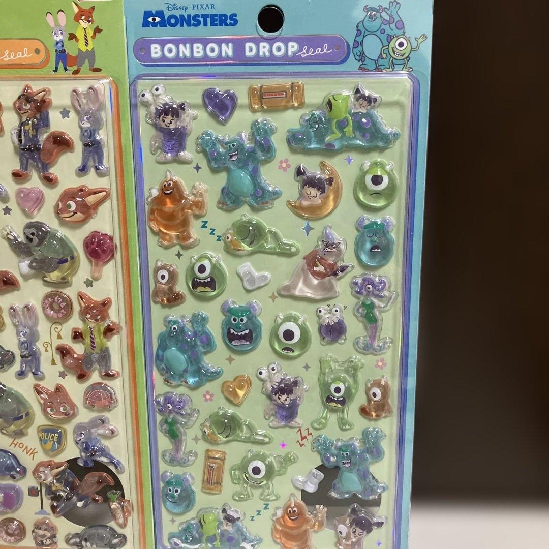 【正規品】ボンボンドロップシール　クラシック　ズートピア　モンスターズインク
