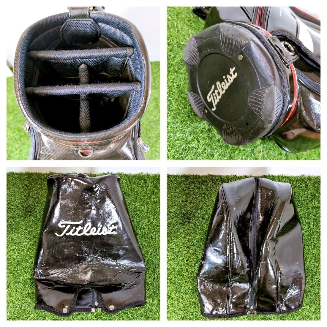Titleist タイトリスト 3点式 エナメル ゴルフ キャディバッグ