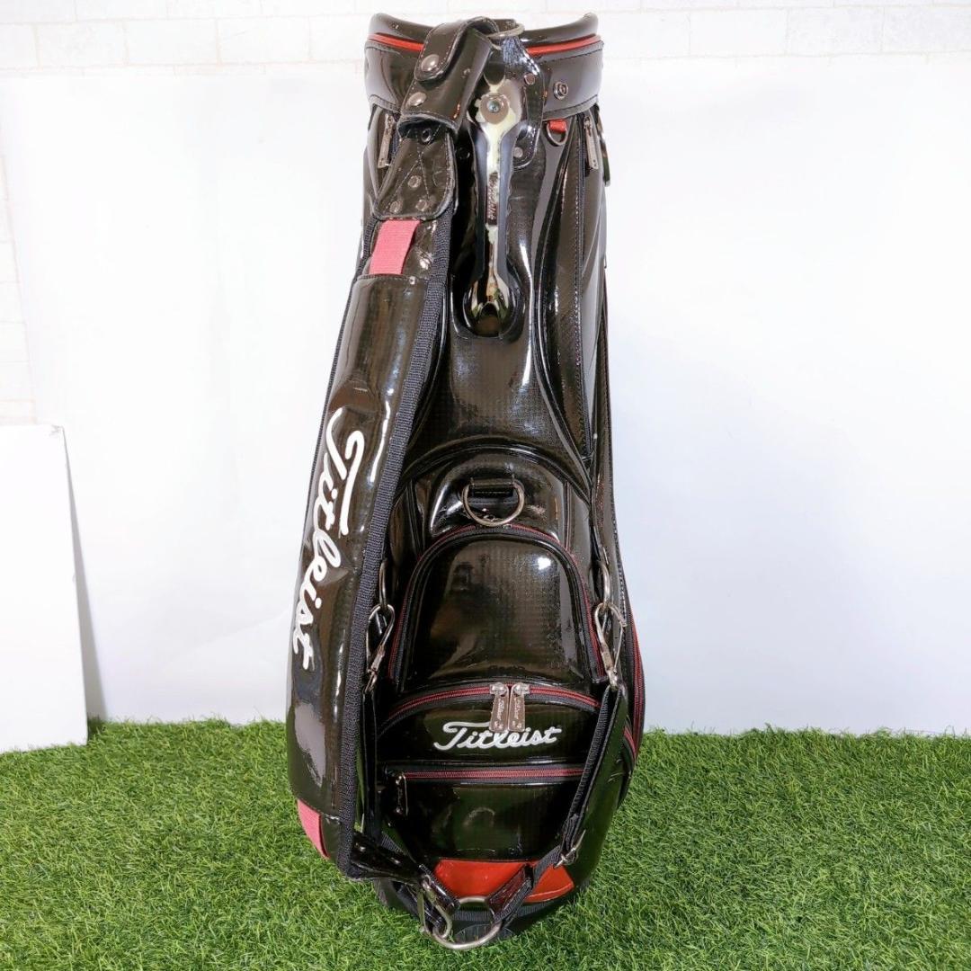 Titleist タイトリスト 3点式 エナメル ゴルフ キャディバッグ