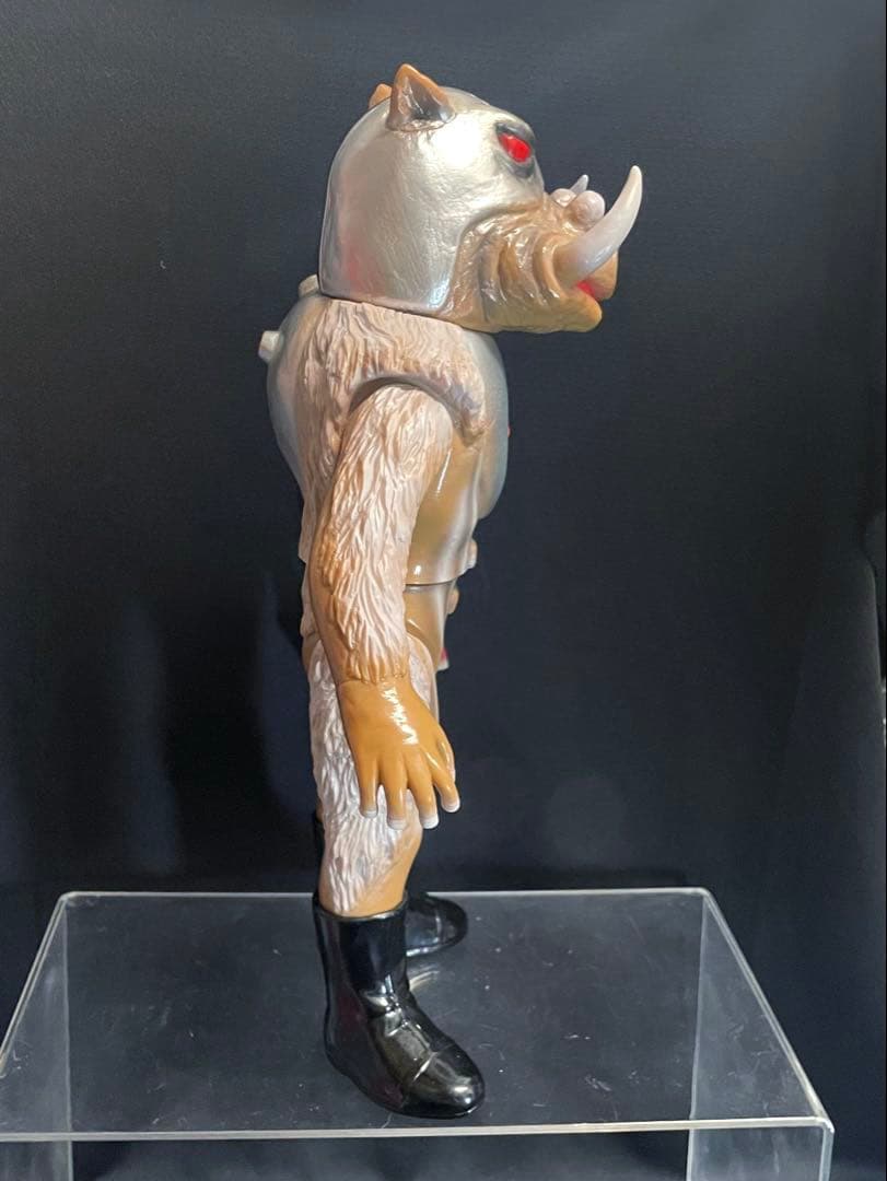 【東映レトロ】■ ジシャクイノシシ ソフビ / 仮面ライダーV3怪人