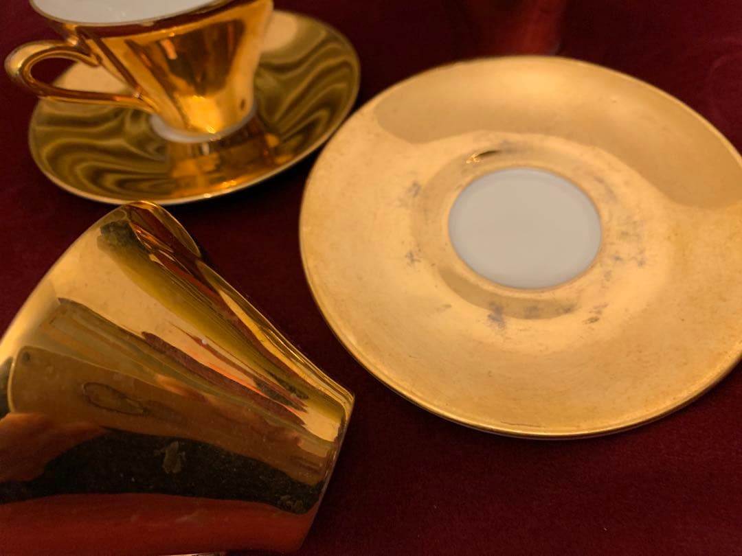 アンティーク　BAVARIA ドイツ製　カップ&ソーサー　ミルクピッチャー