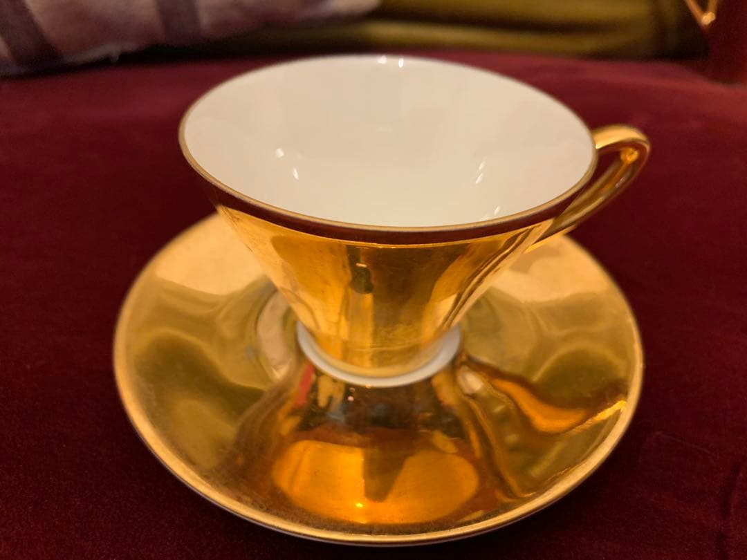 アンティーク　BAVARIA ドイツ製　カップ&ソーサー　ミルクピッチャー