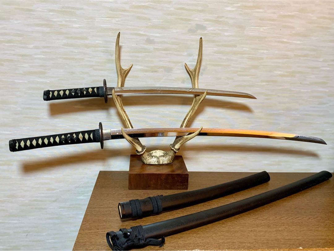模造刀　鹿の角　サムライ　侍　コスプレ