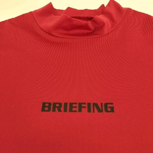 BRIEFING モックネック Tシャツ L 2枚セット 半袖 長袖 赤 ゴルフ