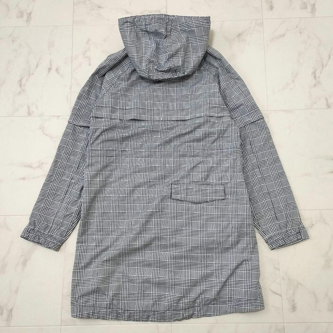 キャロウェイ　2way　レインウェア　コート　千鳥柄チェック　袖　フード脱着　S