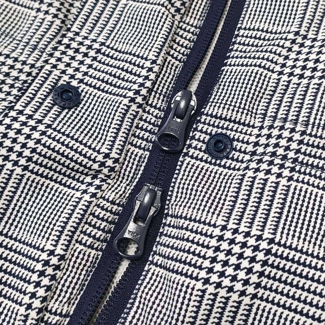 キャロウェイ　2way　レインウェア　コート　千鳥柄チェック　袖　フード脱着　S