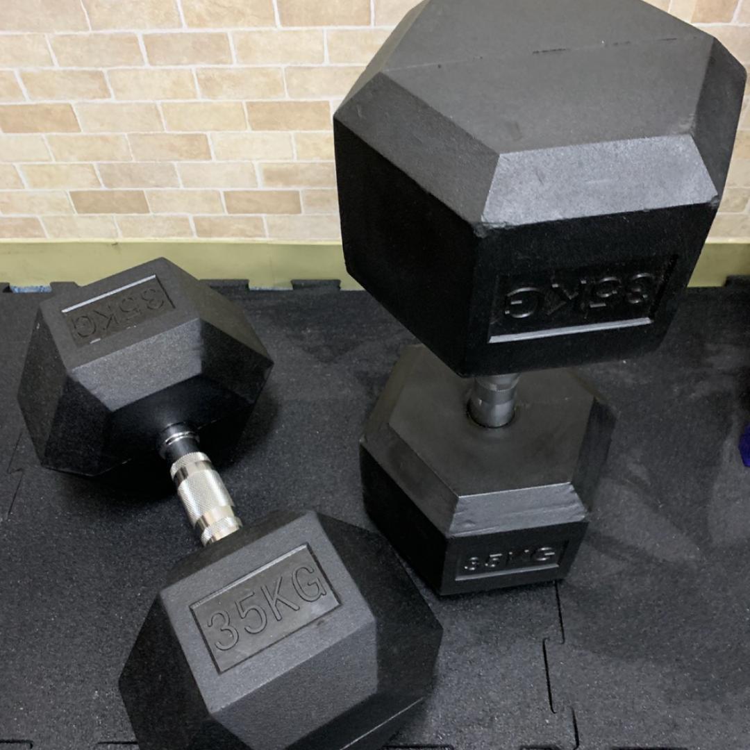 30% 割引 ヘックスラバーダンベル　37.5kg 2個