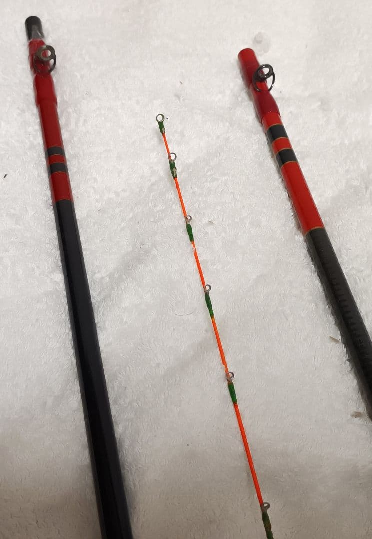 がまかつがまチヌ筏硬調2.1mがまチヌマークⅡ2.1m＋手造筏竿サクラ伊勢？