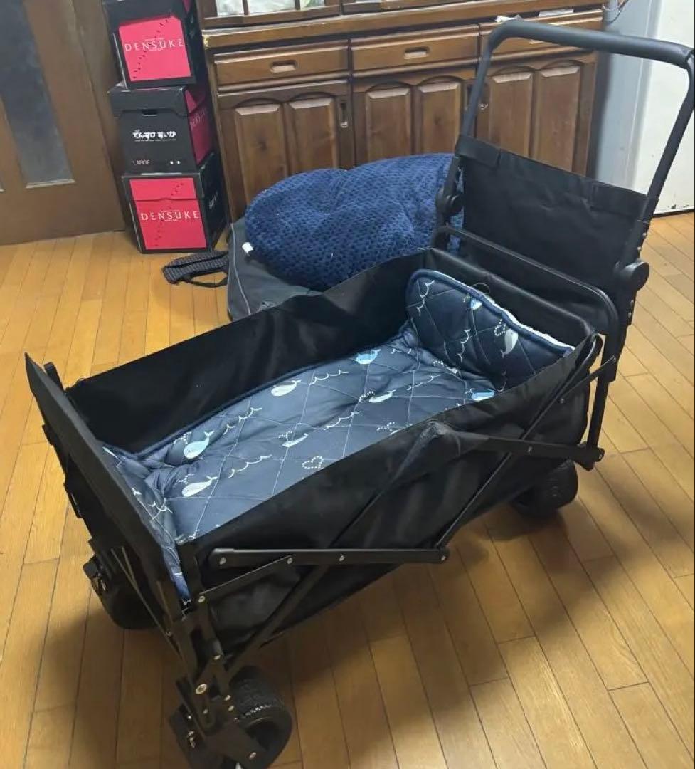 大型犬用。折りたたみペットカート