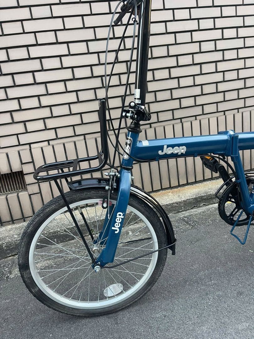Jeep 折りたたみ自転車 青