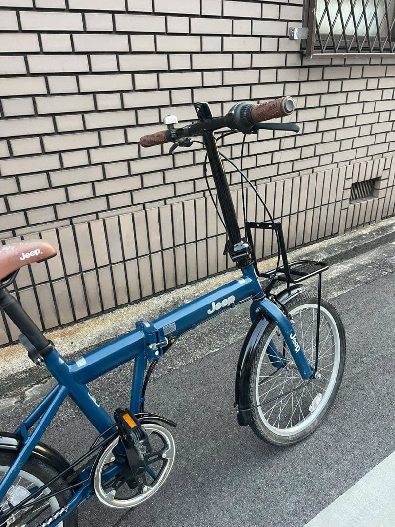 Jeep 折りたたみ自転車 青