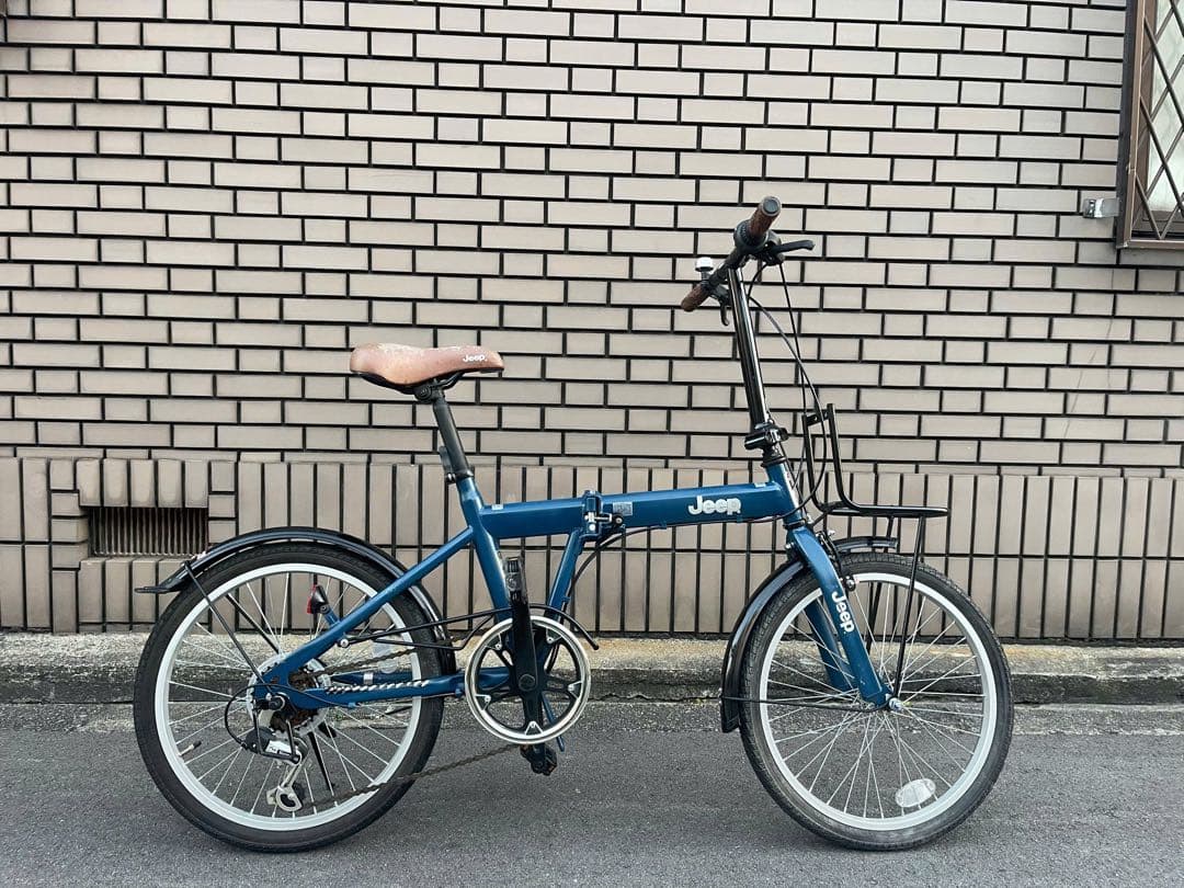Jeep 折りたたみ自転車 青