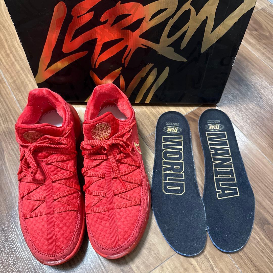 Nike LeBron 17 レッド シューズ