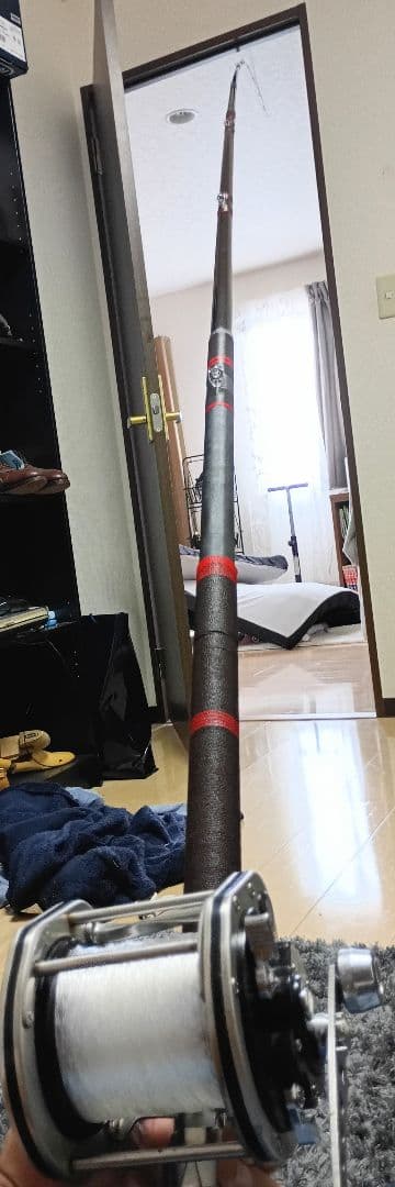 4本継ぎ石鯛竿5.2m&4.7mまとめて２本！グラス製