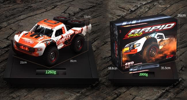 ラジコンカー 40km/h 35CM 四輪駆動 ラジコン オフロード 高速車 青