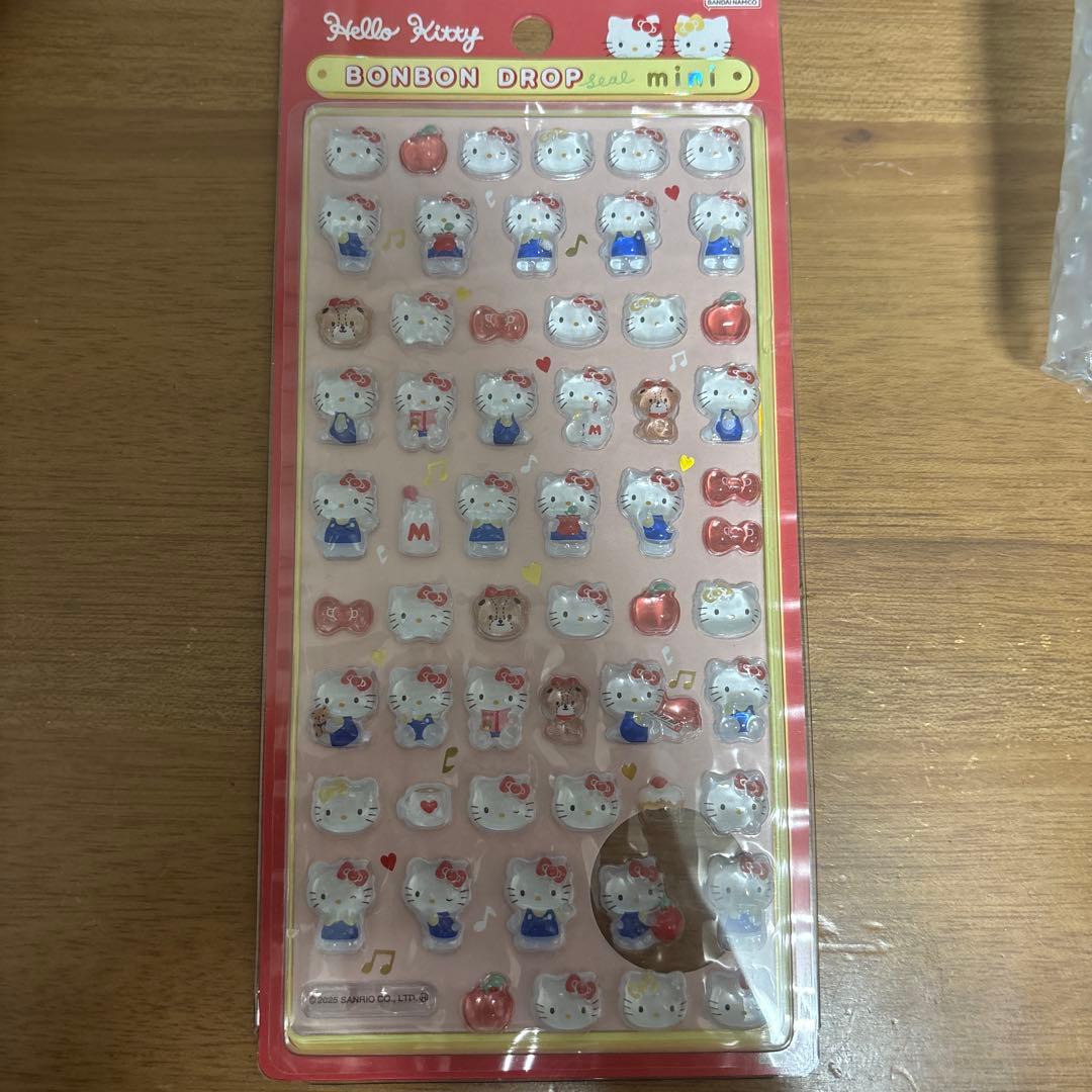 ハローキティー　ボンボンドロップシール