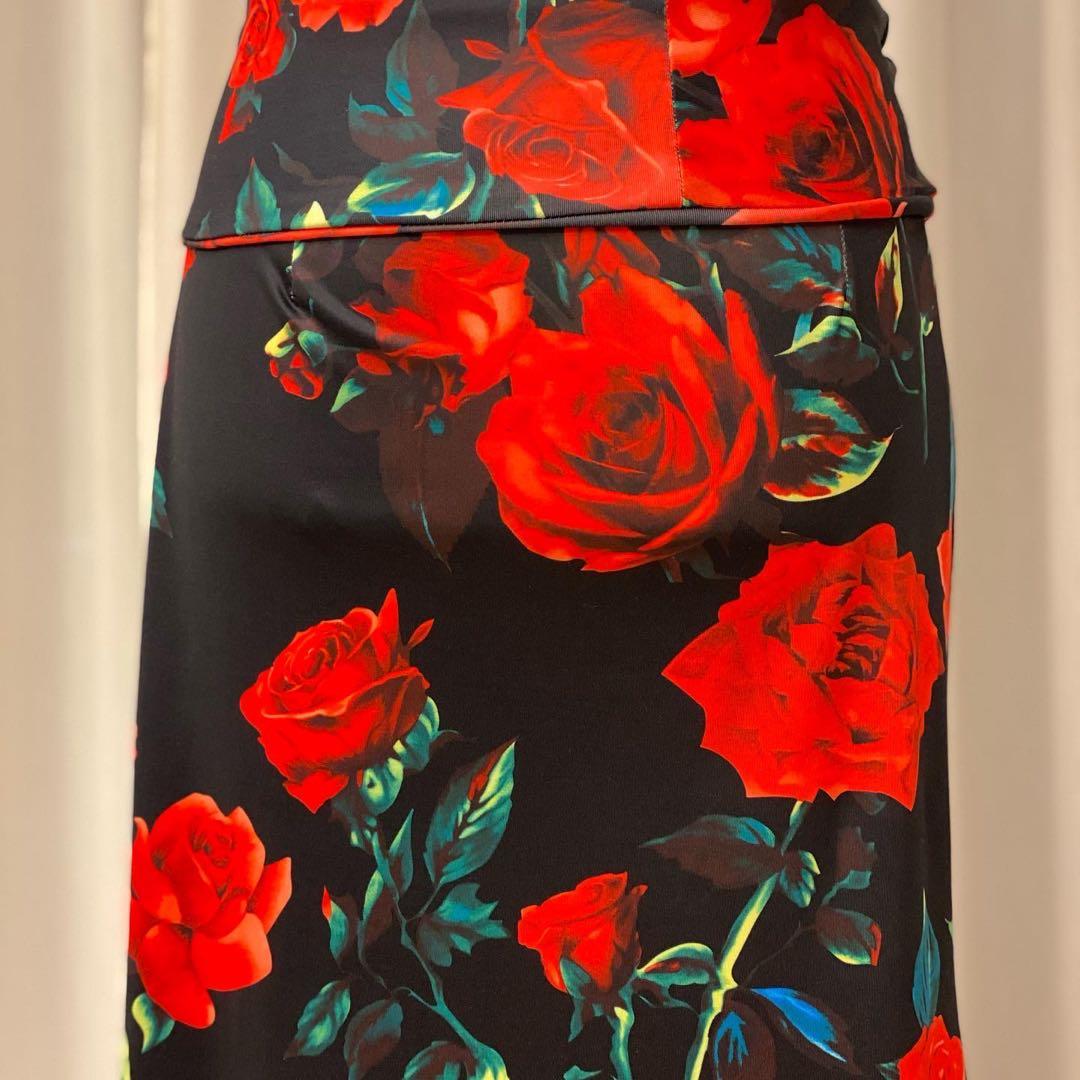 フラメンコのレッスンファルダ　ストレッチスカート　MーLサイズ