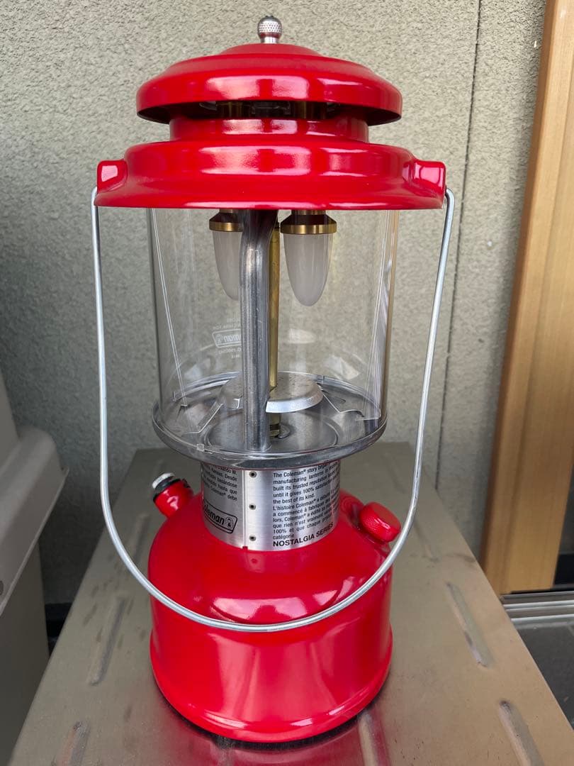 コールマンノスタルジアLEDランタンカスタマイズRED