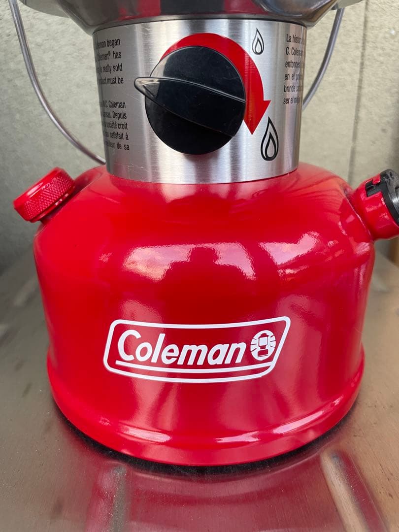 コールマンノスタルジアLEDランタンカスタマイズRED
