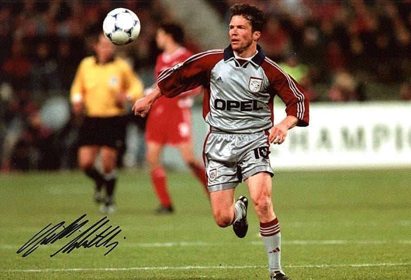 元ドイツ代表 ローター・マテウス　　バイエルン・ミュンヘン 直筆サイン入りフォト