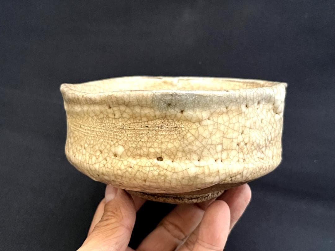 茶碗■古志野焼抹茶碗 江戸期 時代箱 お茶道具 古美術 時代物 骨董品 ■
