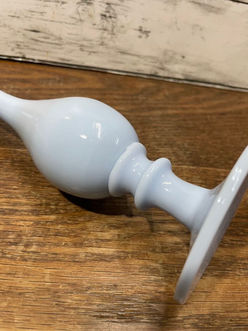 フランスアンティーク オパリンガラスの一輪挿し 花瓶 グラス 花器 花入れ