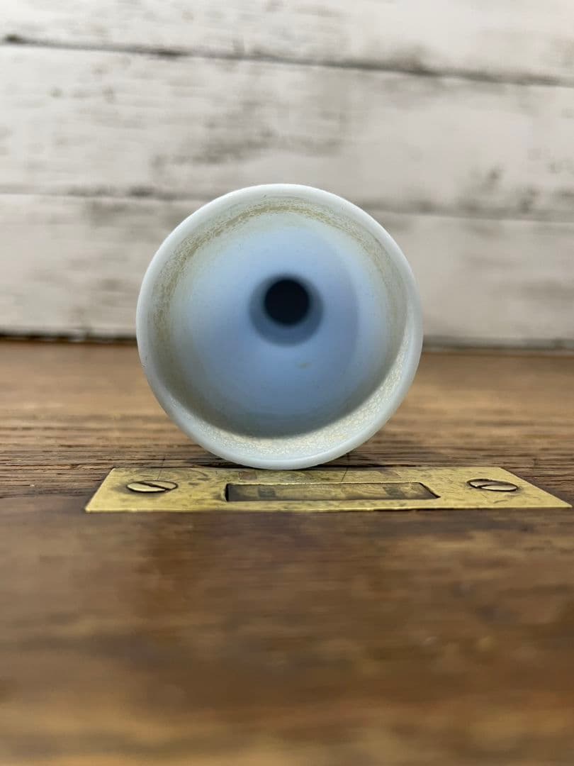 フランスアンティーク オパリンガラスの一輪挿し 花瓶 グラス 花器 花入れ