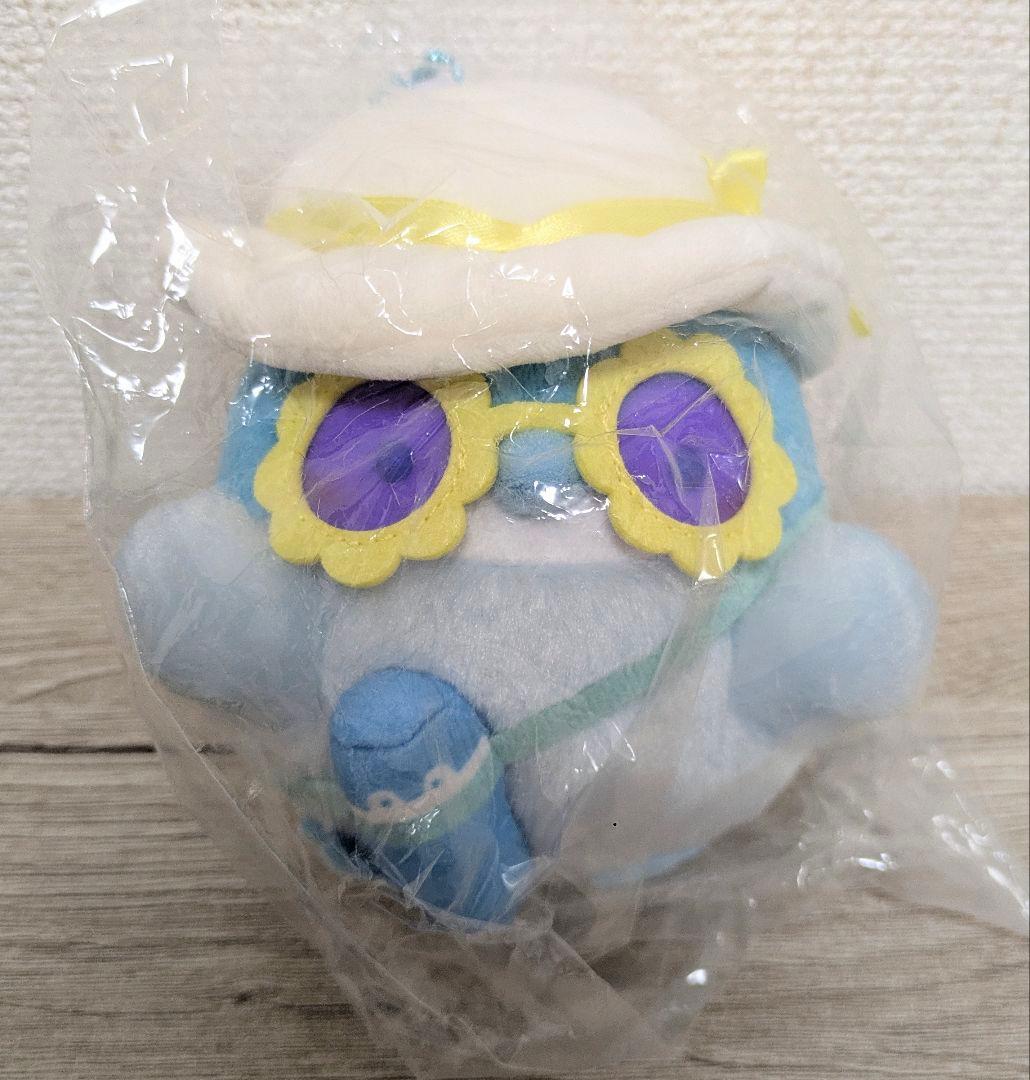 コウペンちゃん 夏の海～！ ひまわりサングラスな水色コウペンちゃんマスコット