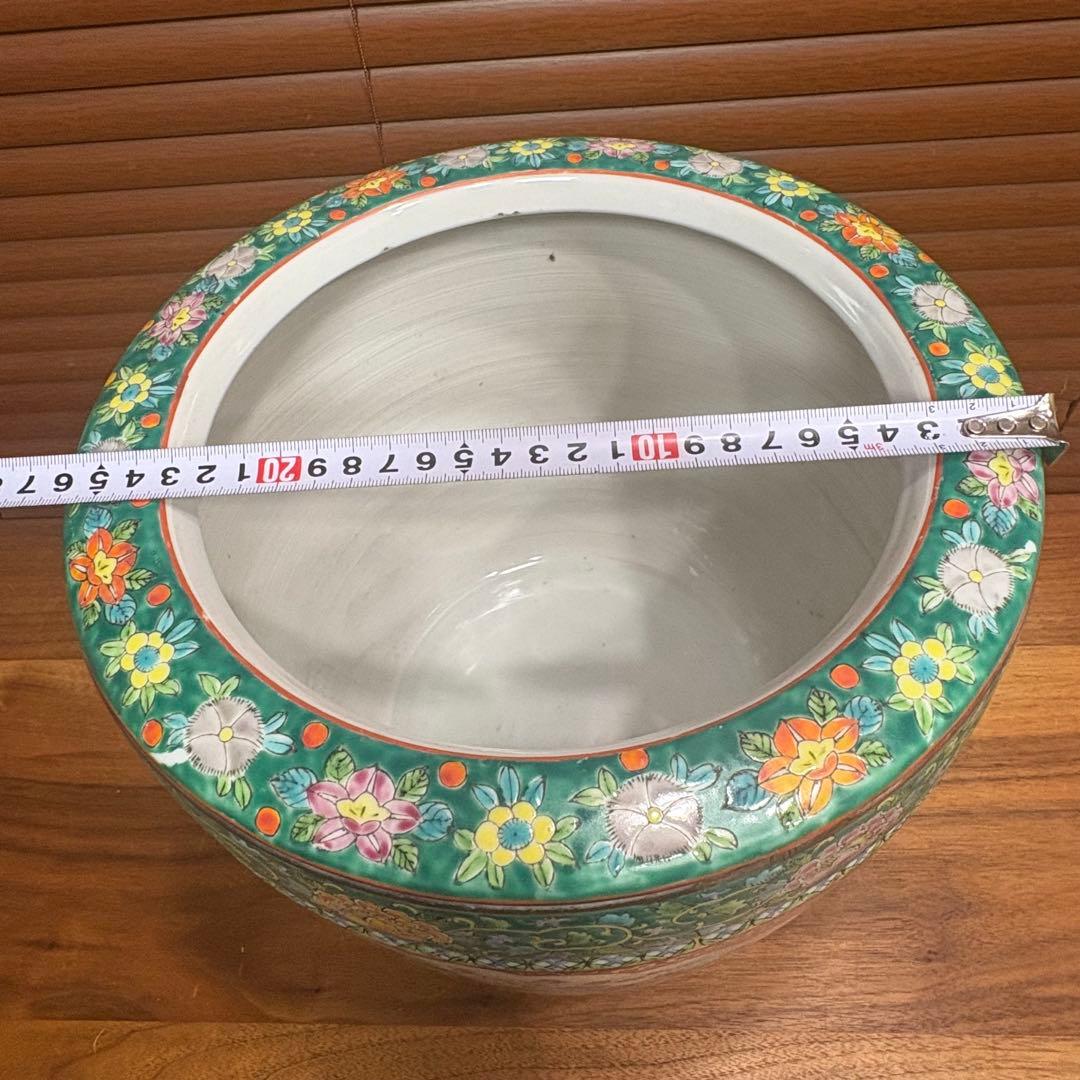 古伊万里◎赤絵火鉢　￼