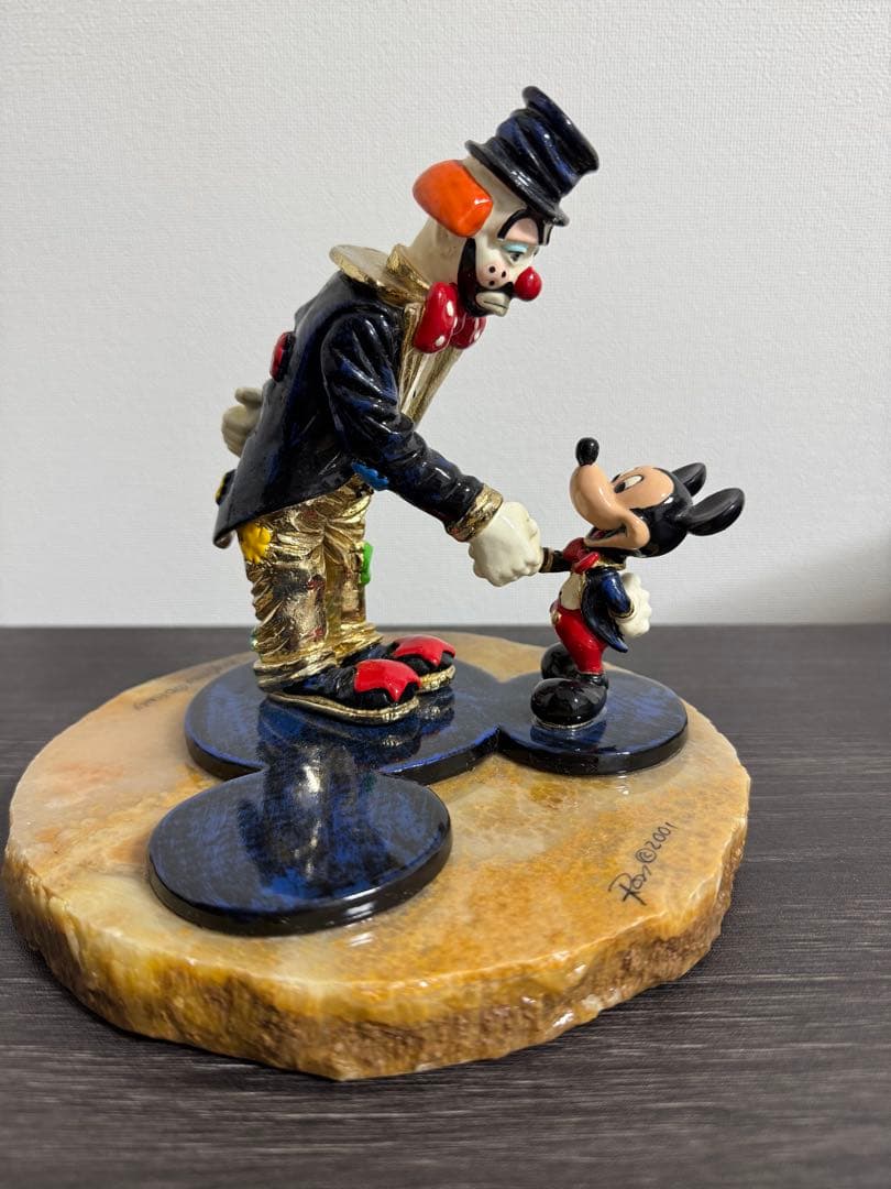 ディズニー　ミッキーとピエロ　ロン・リー　1500個限定　Disney