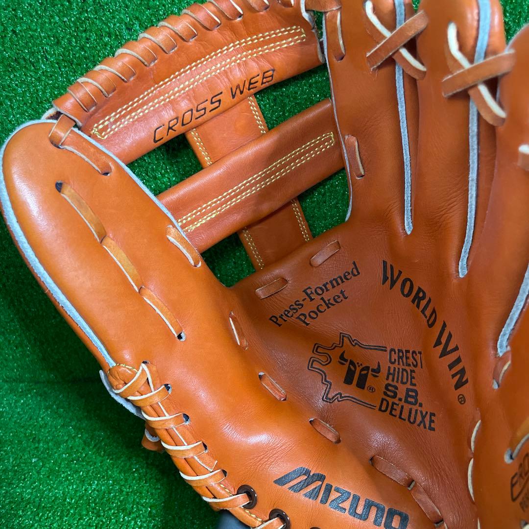 【当時物】 ミズノ ワールドウィン 硬式用 内野手用 大人用 グローブ